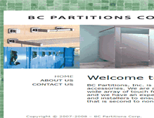 Tablet Screenshot of bcpartitions.com